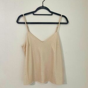 Express Gold Shimmer Tank Top